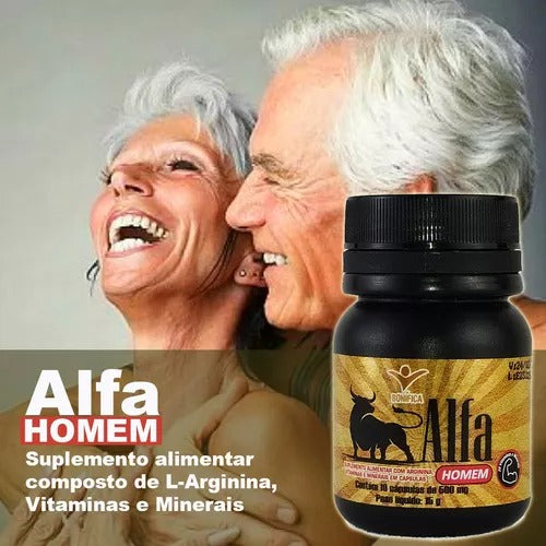 Compre 1 Leve 2 Alfa Homem - Disposição, Vigor e Aumento da Libido