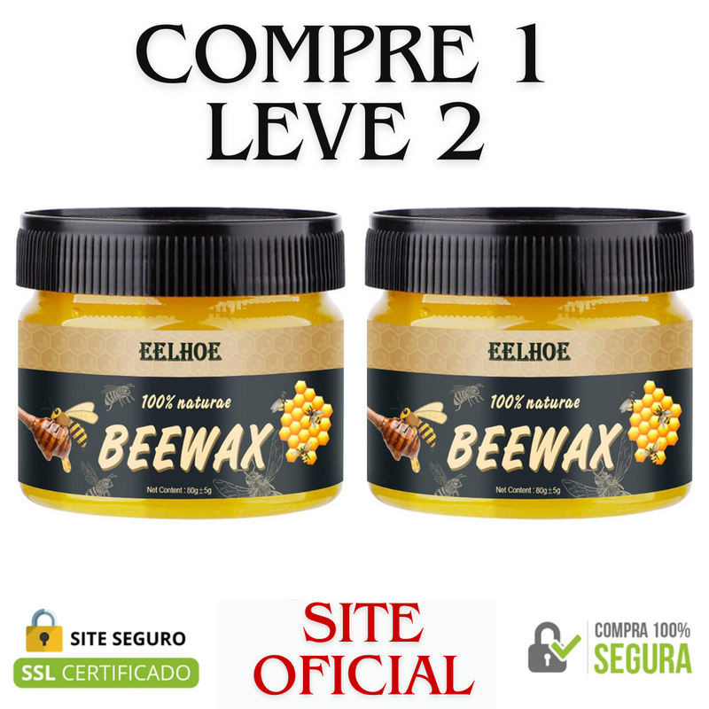 Cera de Abelha BeeWax Para Móveis de Madeira - Compre 1 Leve 2 Com Frete Grátis