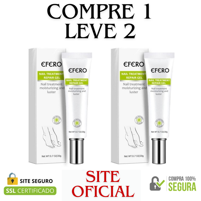 Efero Nails Compre 1 Leve 2 - Gel Anti Fungos e Micoses de Unhas