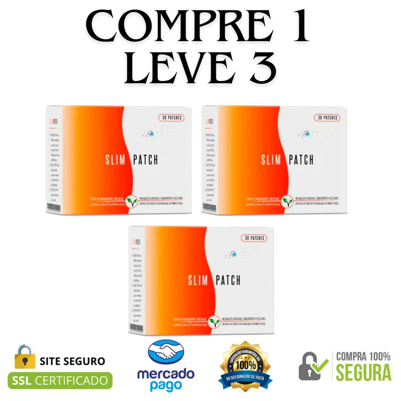 Adesivo Emagrecedor Detox Slim Patch 90 Adesivos + Brinde - Frete Grátis