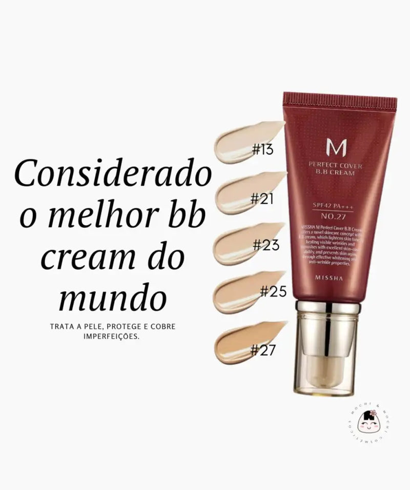 Base Missha BB Cream M Perfect Cover - Frete Grátis + 2 Brindes