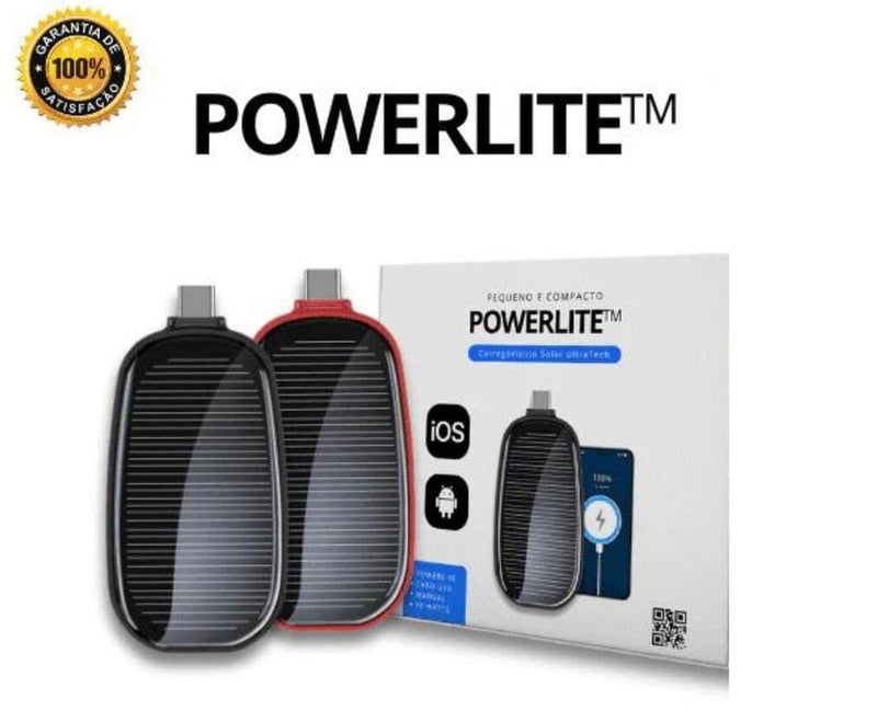 Carregador Solar PowerLite + Brinde Exclusivo - Oferta Somente Hoje