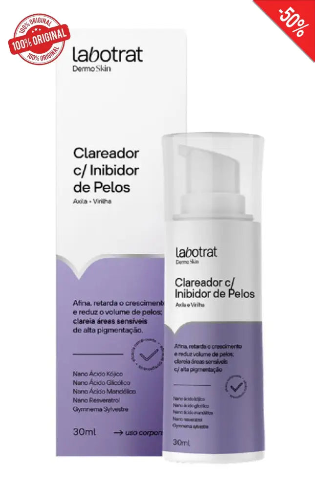 Clareador e Inibidor de Pelos Labotrat Dermo Skin + Frete Grátis