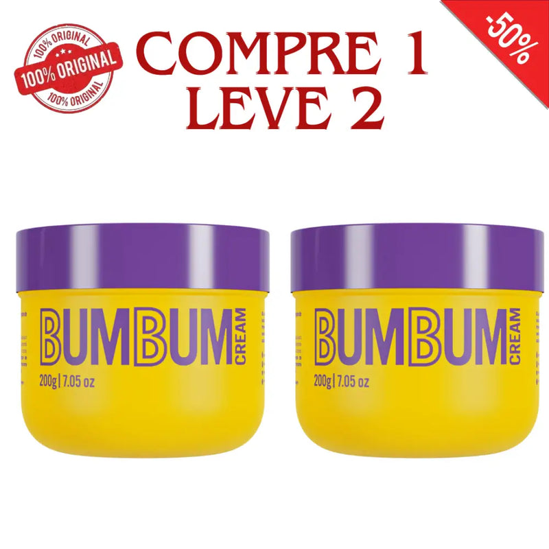 Compre 1 Leve 2 - Bumbum Cream + 2 Brindes e Frete Grátis