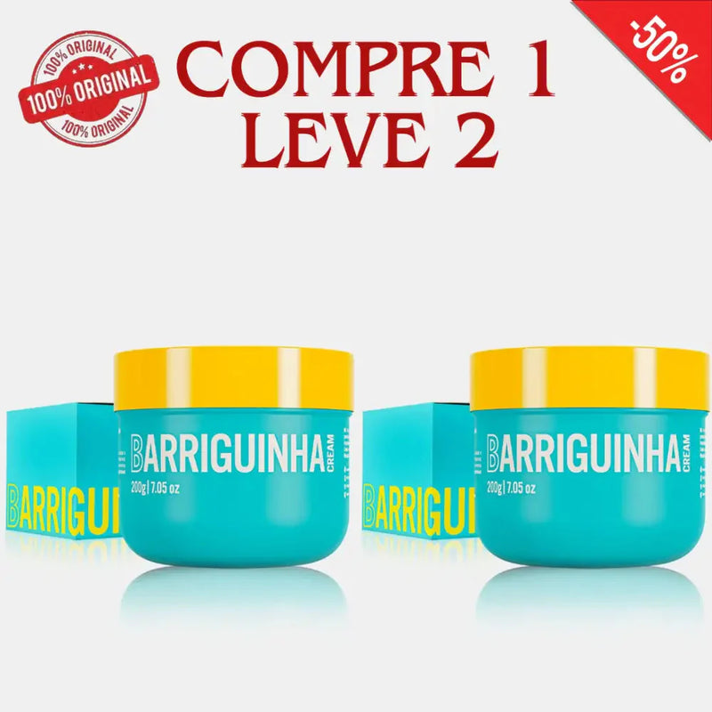 Compre 1 Leve 2 - Creme Barriguinha Cream Redutor de Medidas + 2 Brindes e Frete Grátis