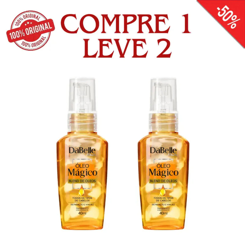 Compre 1 Leve 2 - Dabelle Óleo Mágico Blend Óleos - Reparação e Maciez Capilar - Frete Grátis