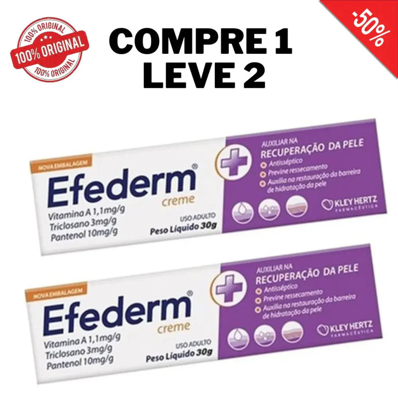 Compre 1 Leve 2 - Efederm Creme + Dois Brindes - Frete Grátis