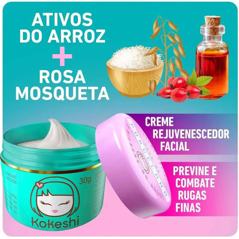 Compre 1 Leve 2 - Hidratante Facial Kokeshi + 2 Brindes - Frete Grátis