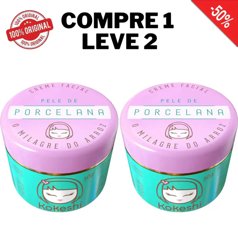 Compre 1 Leve 2 - Hidratante Facial Kokeshi + 2 Brindes - Frete Grátis