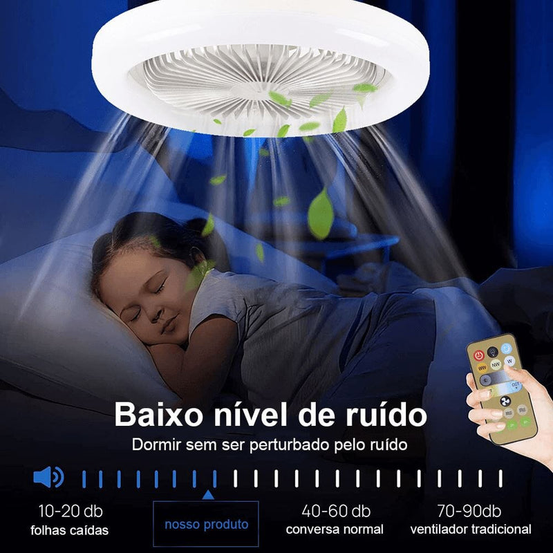 Compre 1 Leve 2 - Luminária LED com Ventilador | FanMaster + Brinde - Oferta Somente Hoje