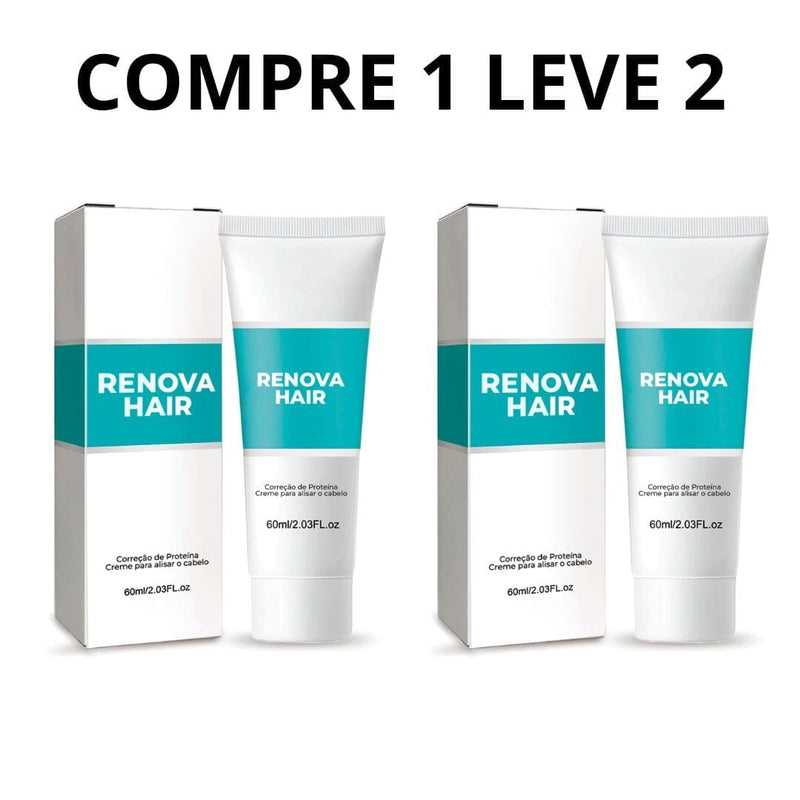 Compre 1 Leve 2 - Renova Hair - Alisador Natural Seda e Brilho + Brinde - Oferta Somente Hoje