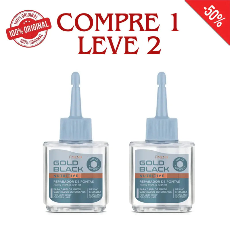 Compre 1 Leve 2 - Reparador de Pontas Gold Black - Reparador Amend