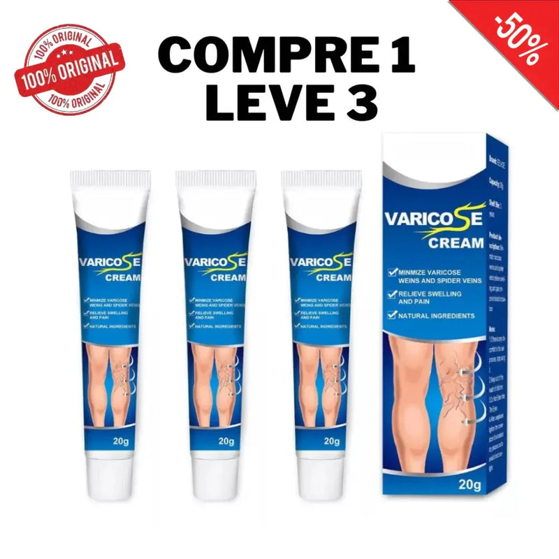 Compre 1 Leve 3 - Varicose Veins Creme + Brinde