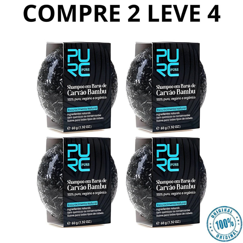 Compre 2 Leve 4 - Shampoo Para Escurecer Cabelo Pure Hair + Brinde