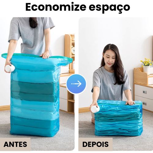 Compressor à Vácuo CompressClean Para  + Sacolas Reutilizáveis