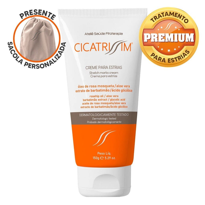 Creme Cicatrissim Para Estrias Combate e Previne + Brinde - Frete Off Hoje