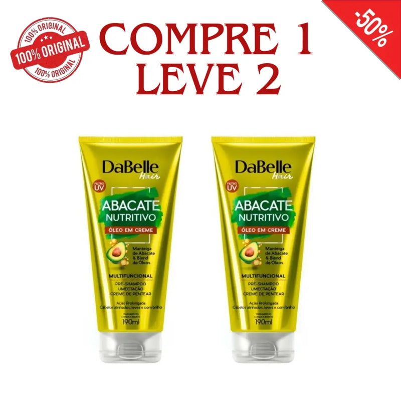 Dabelle Abacate - Compre 1 Leve 2 - Óleo Reparador Nutritivo - Frete Grátis + 2 Brindes