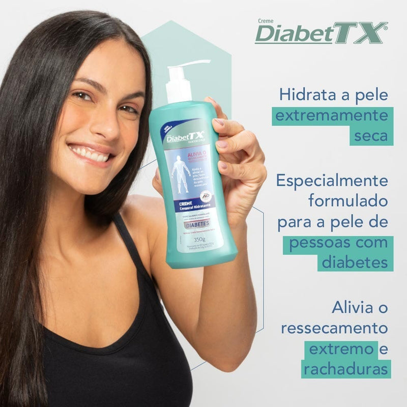 Diabettx - Creme Para os Pés, Mãos e Corpo + Brinde - Frete Grátis Apenas Hoje