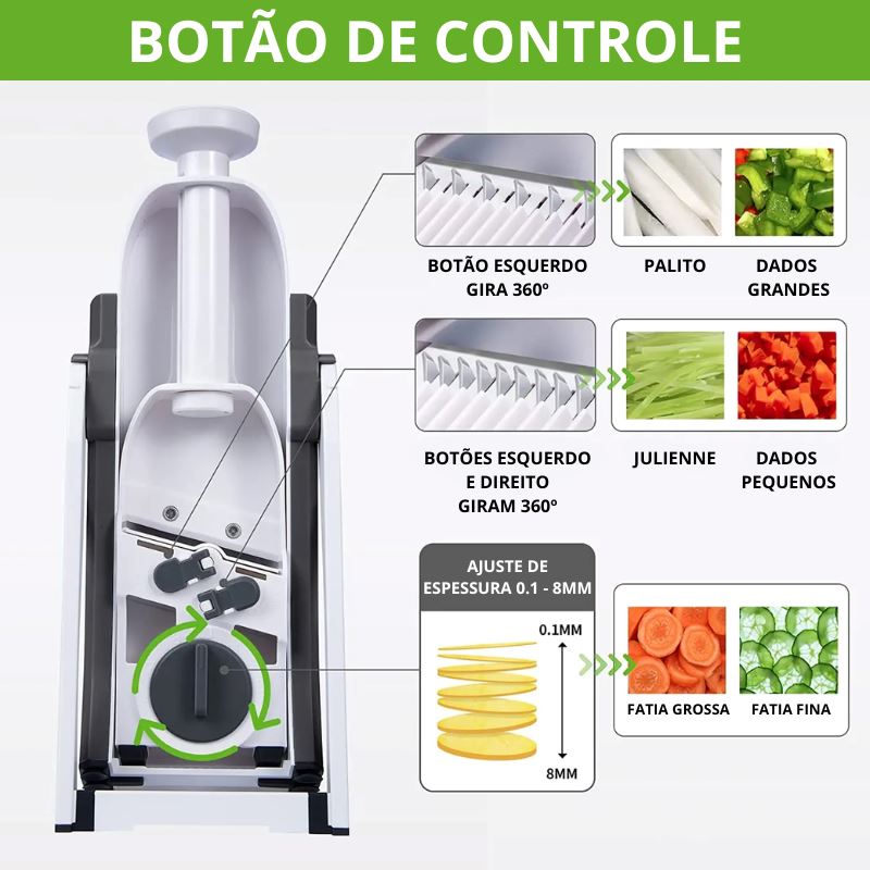 Fatiador Multifuncional 5 em 1 - UltraCut [Lâmina de Aço Inox]