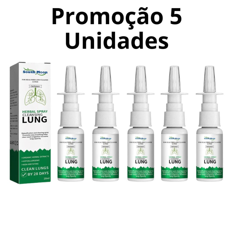 Herbal Spray® Promoção 5 Unidades - Alívio Instantâneo dos Pulmões - Site Oficial De Vendas