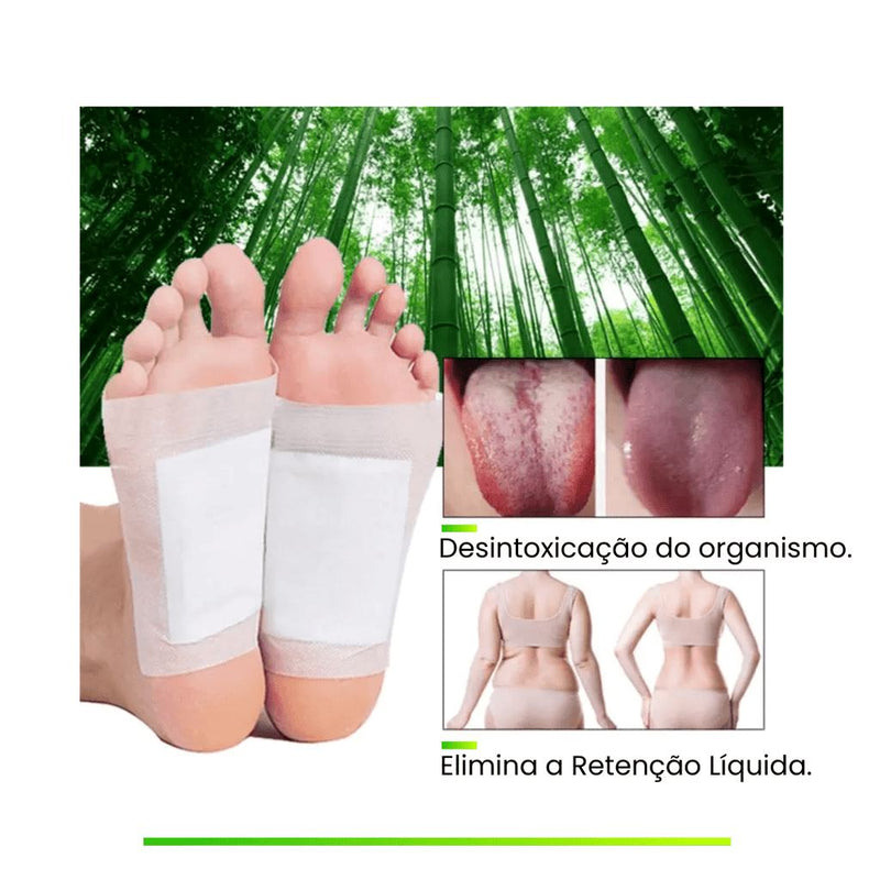 Kit Adesivo Kinoki - Elimina Dores, Inchaços e Desintoxica - 100% Natural