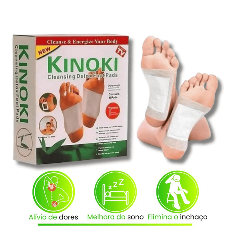 Kit Adesivo Kinoki - Elimina Dores, Inchaços e Desintoxica - 100% Natural