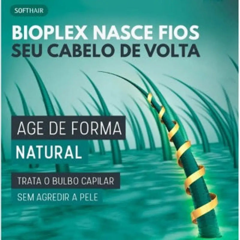 Kit Bioplex Nasce Fios e Antiqueda Tratamento Capilar (Shampoo, Condicionador e Tônico)