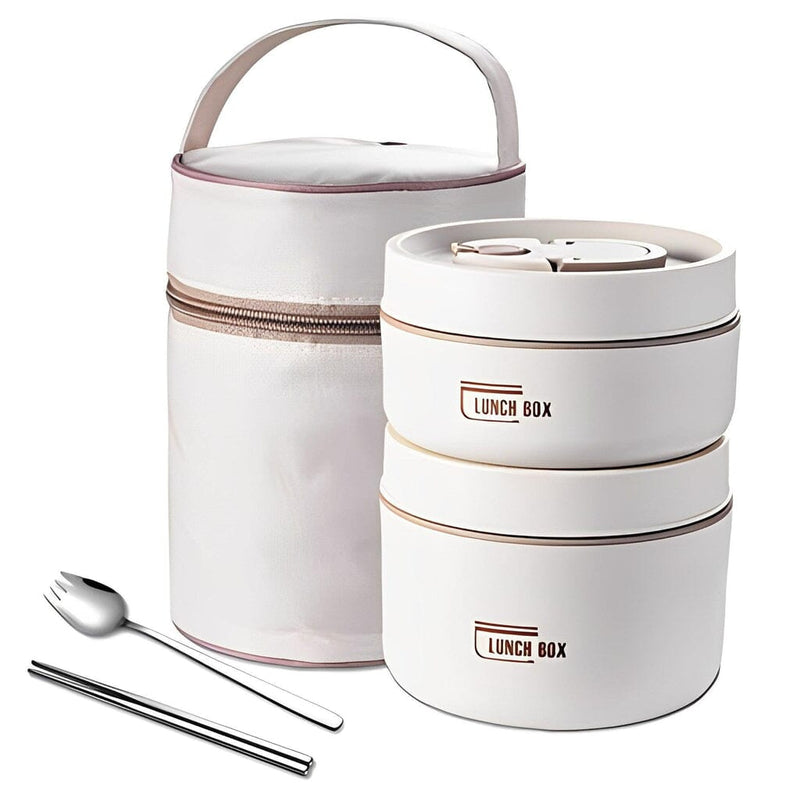 Kit Potes Térmicos Lunchbox + Lancheira e Talheres Grátis