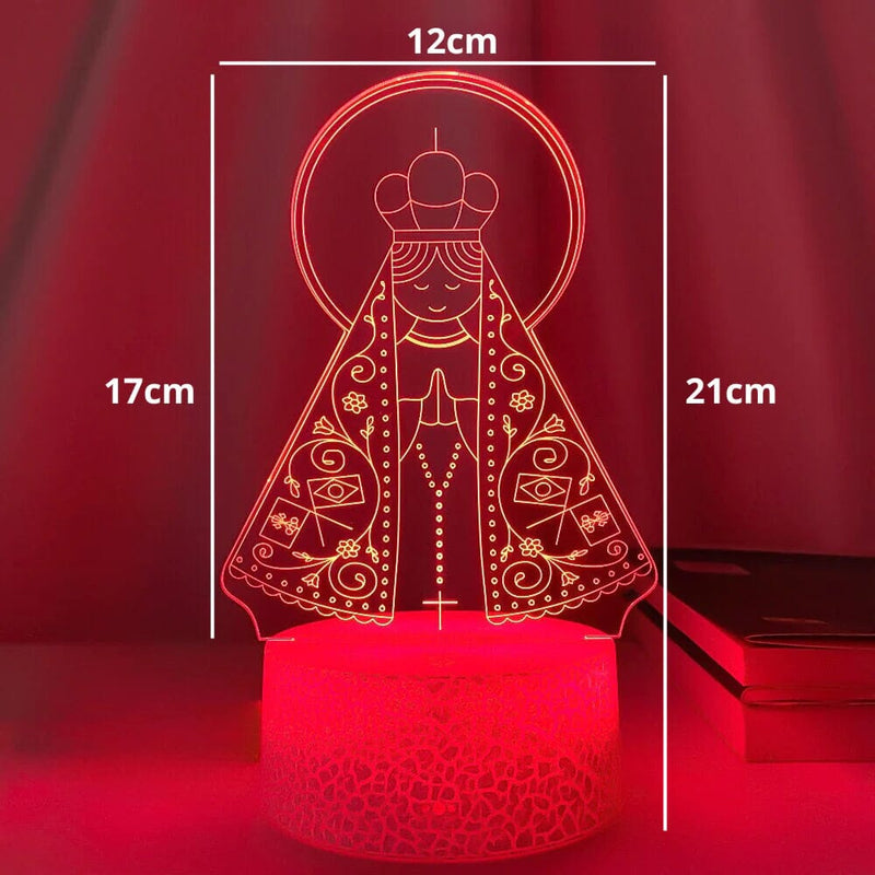 Luminária Santíssima Luz LED N. Sra. Aparecida + Brinde - Site Oficial De Vendas