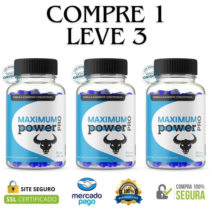 Maximum Power - Compre 1 Leve 3 e Frete Grátis