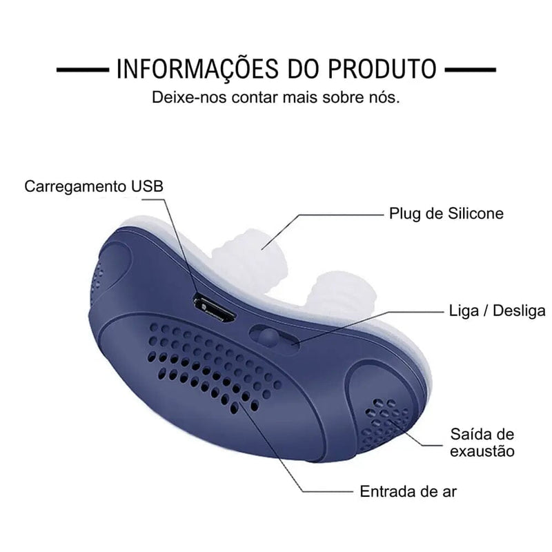 Micro CPAP SleepGuardian - Compre 1 Leve 2 - Acabe com os Roncos e Apneia do Sono