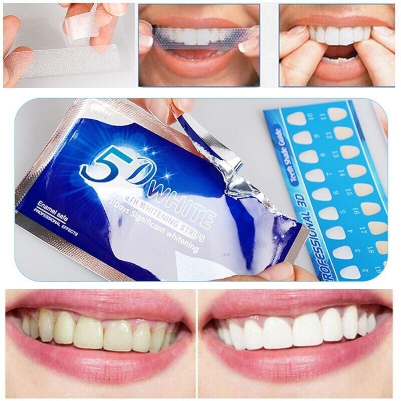 PAP+ Fita Clareadora Dental 5D White + Brinde - Oferta Somente Hoje