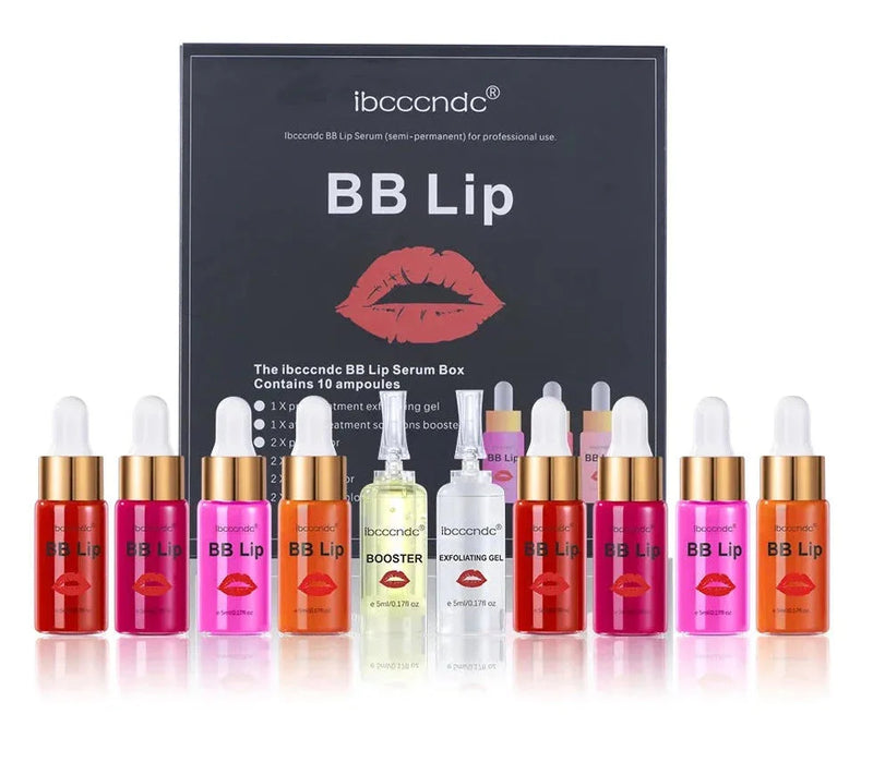 Pigmento, Hidratante e Rejuvenescedor de Lábios - Kit BB Lips (10 Peças) + Brinde