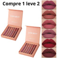 Promoção Compre 1 Leve 2 Kits 6 Batons Beauty Lip Handaiyan - 16h De Duração + Brinde