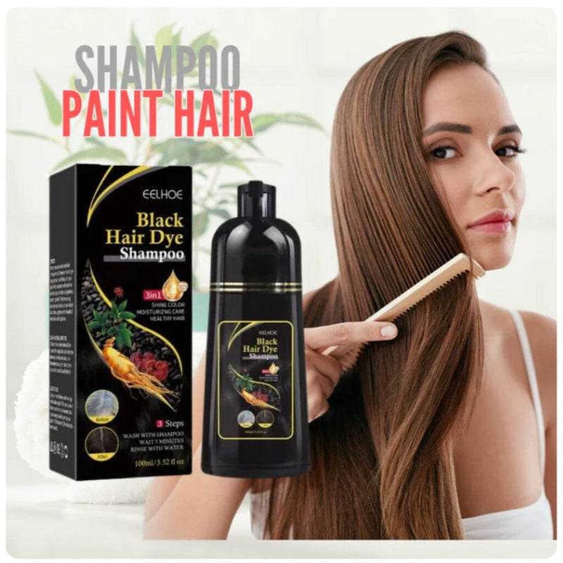 Promoção Compre 1 Leve 2 - Shampoo Tintura Instantânea Black Hair Dye