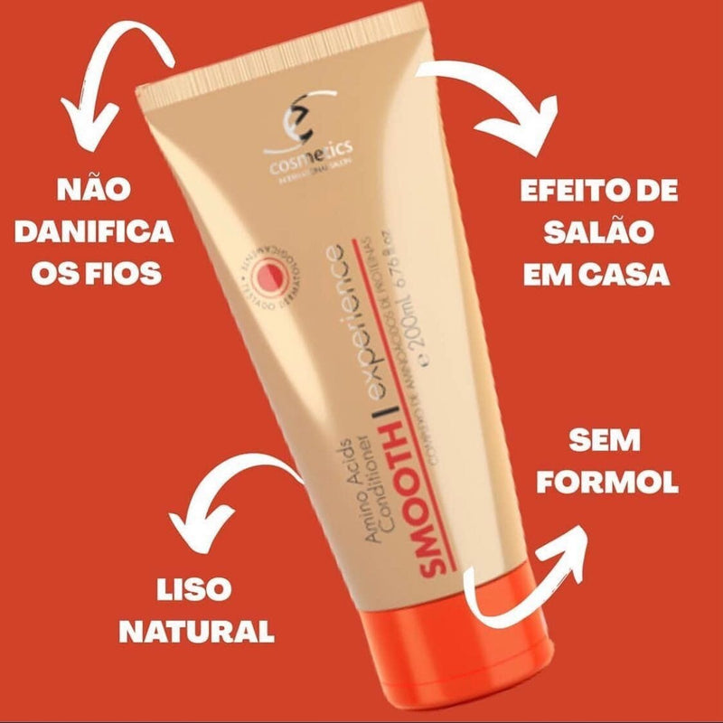 Promoção Compre 1 Leve 2 - Smooth Experience 200ml: O Segredo para Cabelos Lisos e Saudáveis em Casa