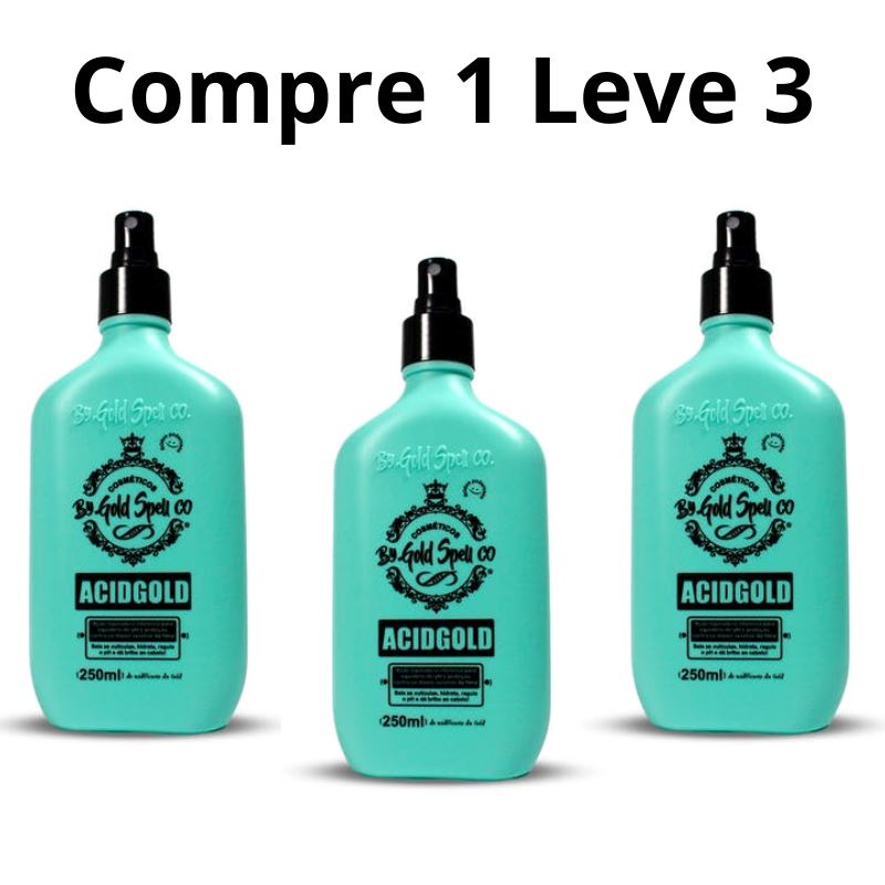 Promoção Compre 1 Leve 3 - Acidgold Be Gold Spell Co + Brinde