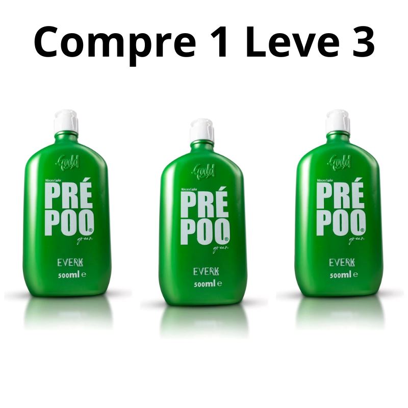 Promoção Compre 1 Leve 3 - Everk Pré Poo Original + Brinde