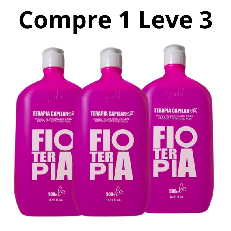 Promoção Compre 1 Leve 3 - Fioterapia 500ml - Terapia Capilar