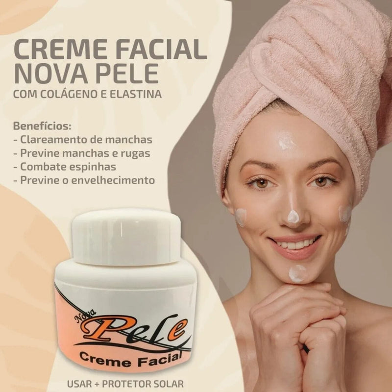 Promoção Compre 1 Leve 3 - Nova Pele Creme Facial + Brinde