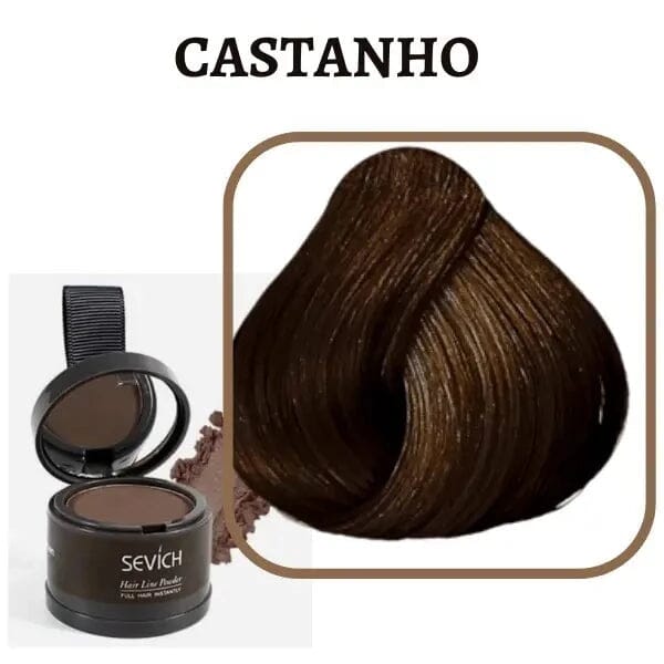 Promoção Compre 1 Leve 3 - Sevích - Tinta de Cabelo em Pó Cobre Todos os Fios Brancos