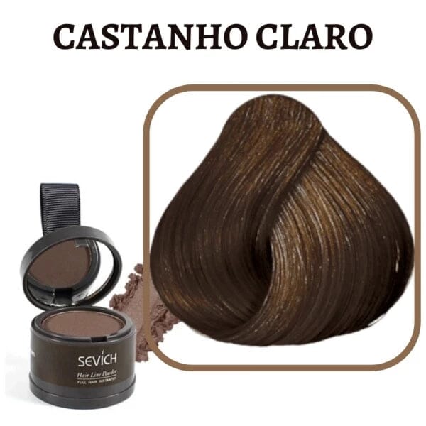 Promoção Compre 1 Leve 3 - Sevích - Tinta de Cabelo em Pó Cobre Todos os Fios Brancos