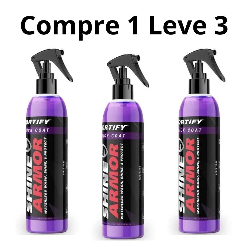 Promoção Compre 1 Leve 3 - Shine Armor Original Restaurador Premium