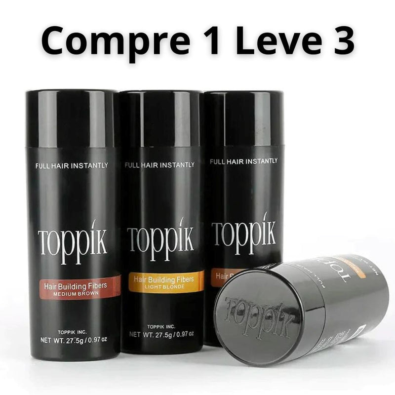 Compre 1 Leve 3 - Toppik Para Entradas e Falhas no Cabelo + Brinde