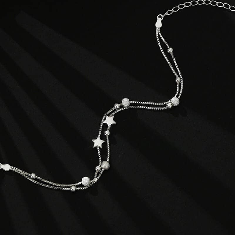 Pulseira Charm Estrelas Prata 925