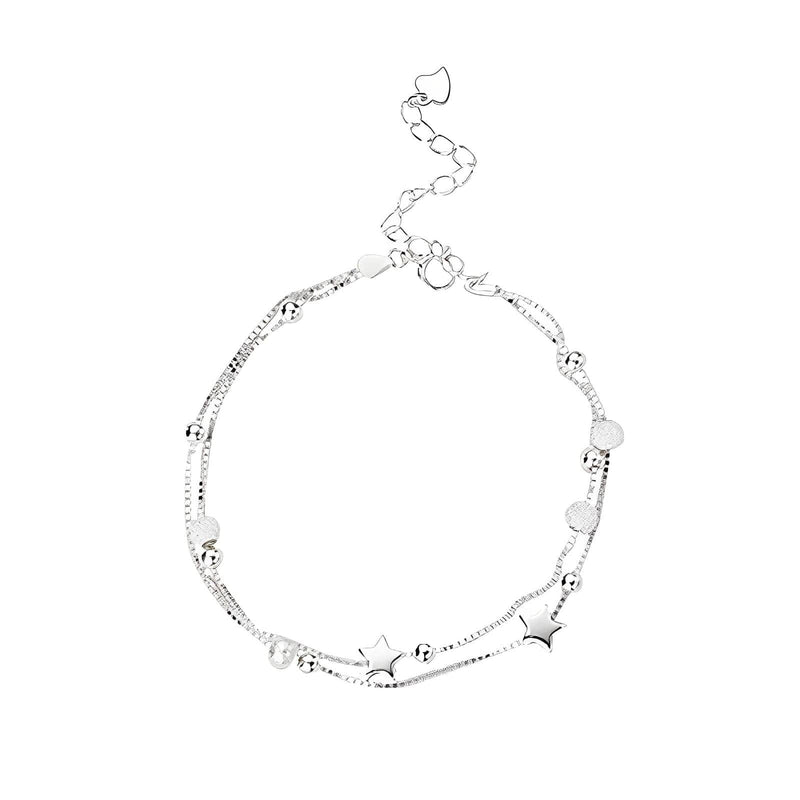 Pulseira Charm Estrelas Prata 925