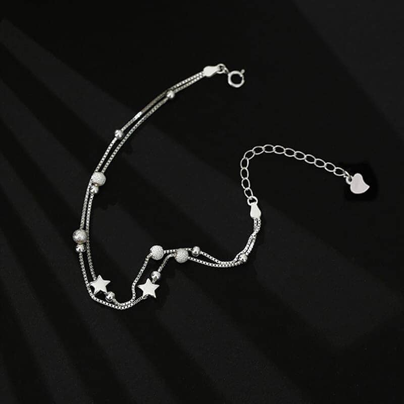 Pulseira Charm Estrelas Prata 925