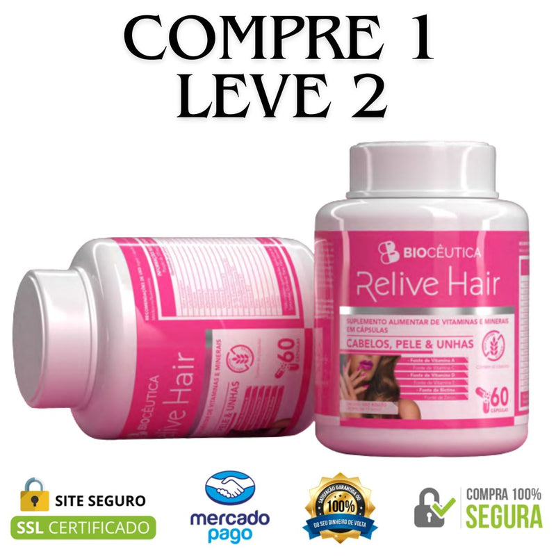 Relive Hair - Compre 1 Leve 2 com Frete Grátis