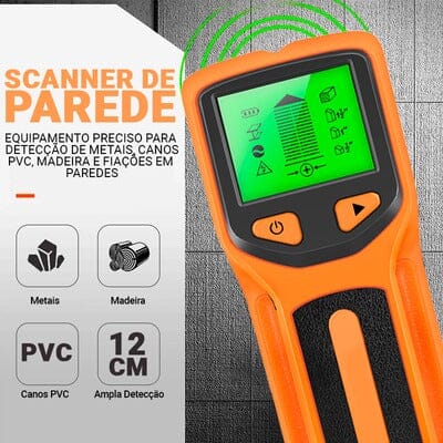 Scanner Profissional de Parede 5 Em 1 - Para Metais Cano PVC Madeira e Fiação