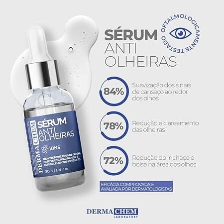 Sérum Facial Anti Olheiras Dermachem - Frete Grátis Apenas Hoje